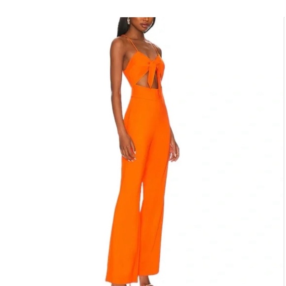 Lita by Ciara jumpsuit with cut outs in Orange , size XL - Picture 2 of 5